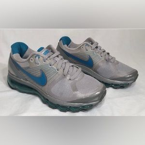 Nike Air Max+2010 - Women’s Size 8.5 - Silver Glass and Blue - Very Gently Used